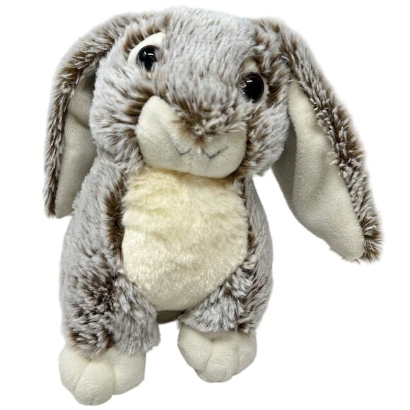 Bunny Rabbit Plush Frosted Tan Floppy Ears 7" Books A Million BAM Stuffed Toy - Picture 1 of 8